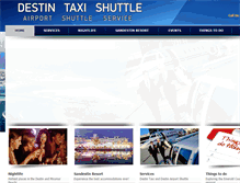 Tablet Screenshot of destintaxishuttle.com
